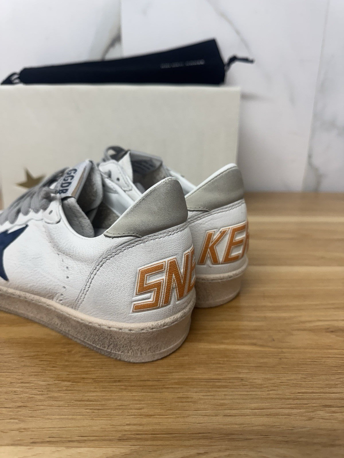 Golden Goose Ball Star White Blu Ice    Luxury Golden Goose Uomo 45