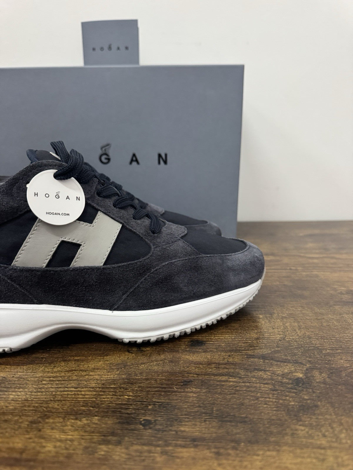 Hogan Interactive   sneaker Pelle Blu   memory foam Luxury Hogan  Uomo 40