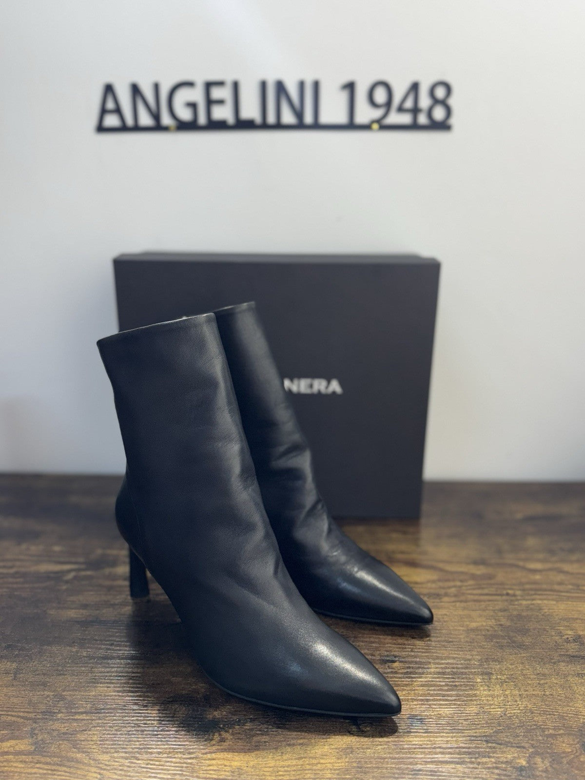 Halmanera Stivaletto Got  Pelle Nero Casual Boot Donna 40