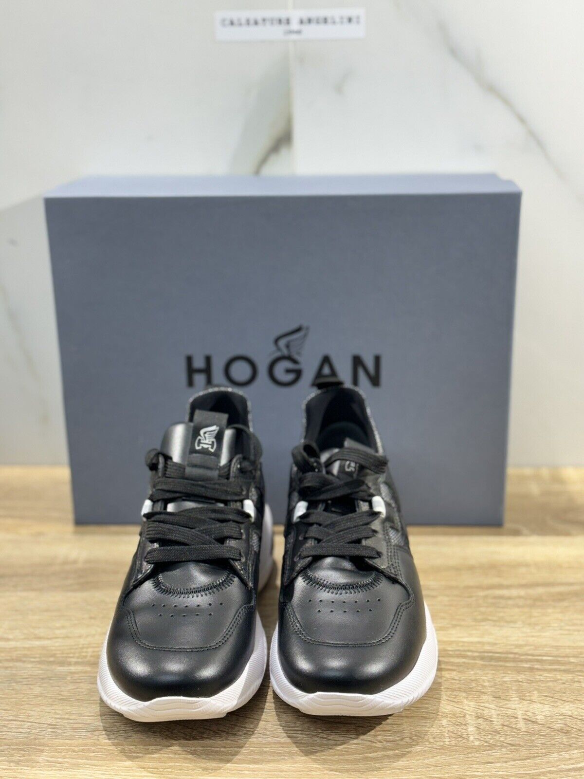 Hogan Interaction Sneaker Donna Nera Casual Woman Hogan Shoes 36.5