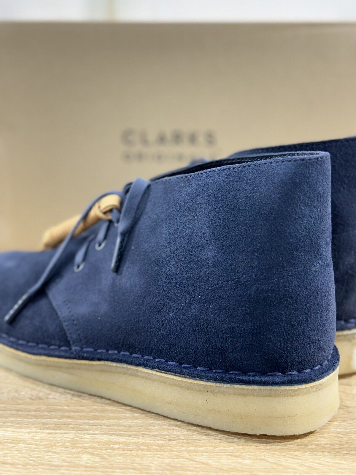 Clarks Desert Coal   Scarpa Uomo Suede Navy  Icon Clarks Men Shoes 42