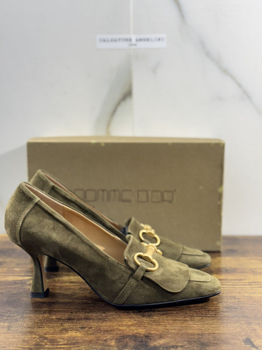 Pomme D’or Mocassino  Donna Suede Military       Handmade Woman Pomme D’or 40