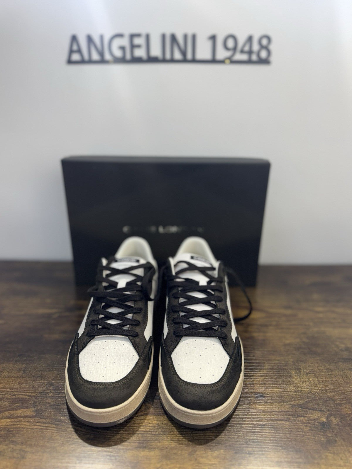 Crime London Sneaker Chelsea  Pelle  Brown Bianca Causal Uomo 45
