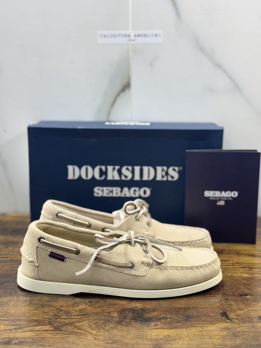 Sebago Portland Flash Out Barca   Icon Sebago Suede Beige Icon Uomo 42