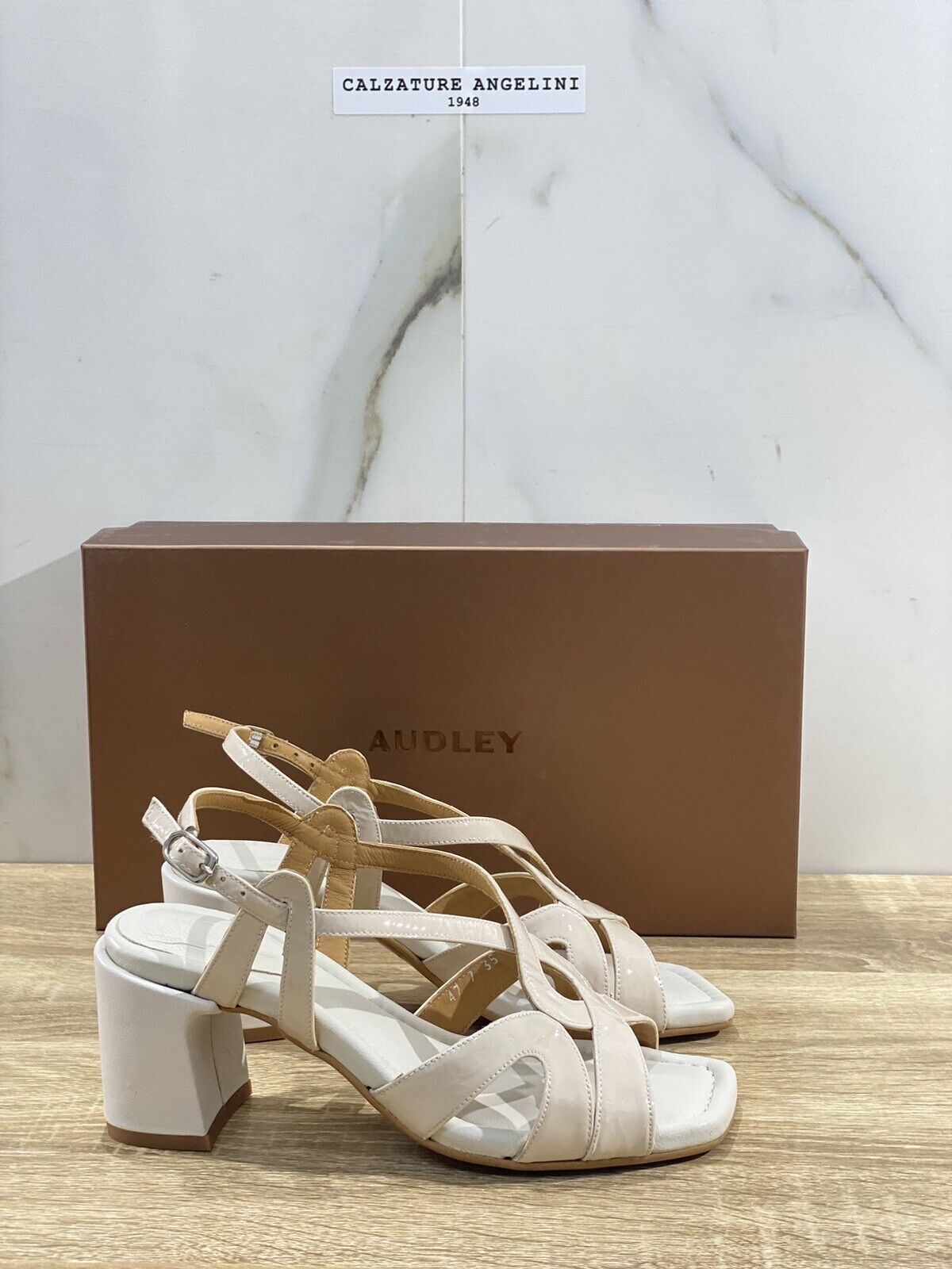 Audley London Sandalo Donna In Pelle ARCE Super Soft Con Tacco 35