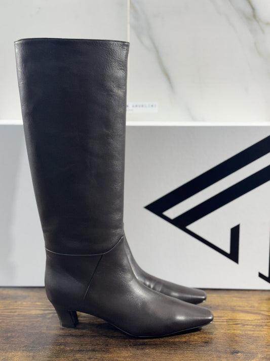 Giampaolo Viozzi Macys Stivale A Tubo Pelle Moro   Luxury Boot Woman 40