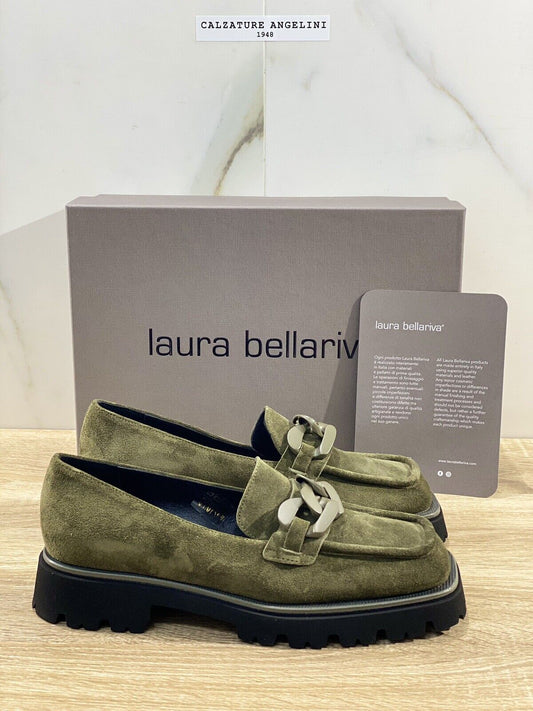 Laura Bellariva Mocassino donna Suede Verdone Extra Light 37