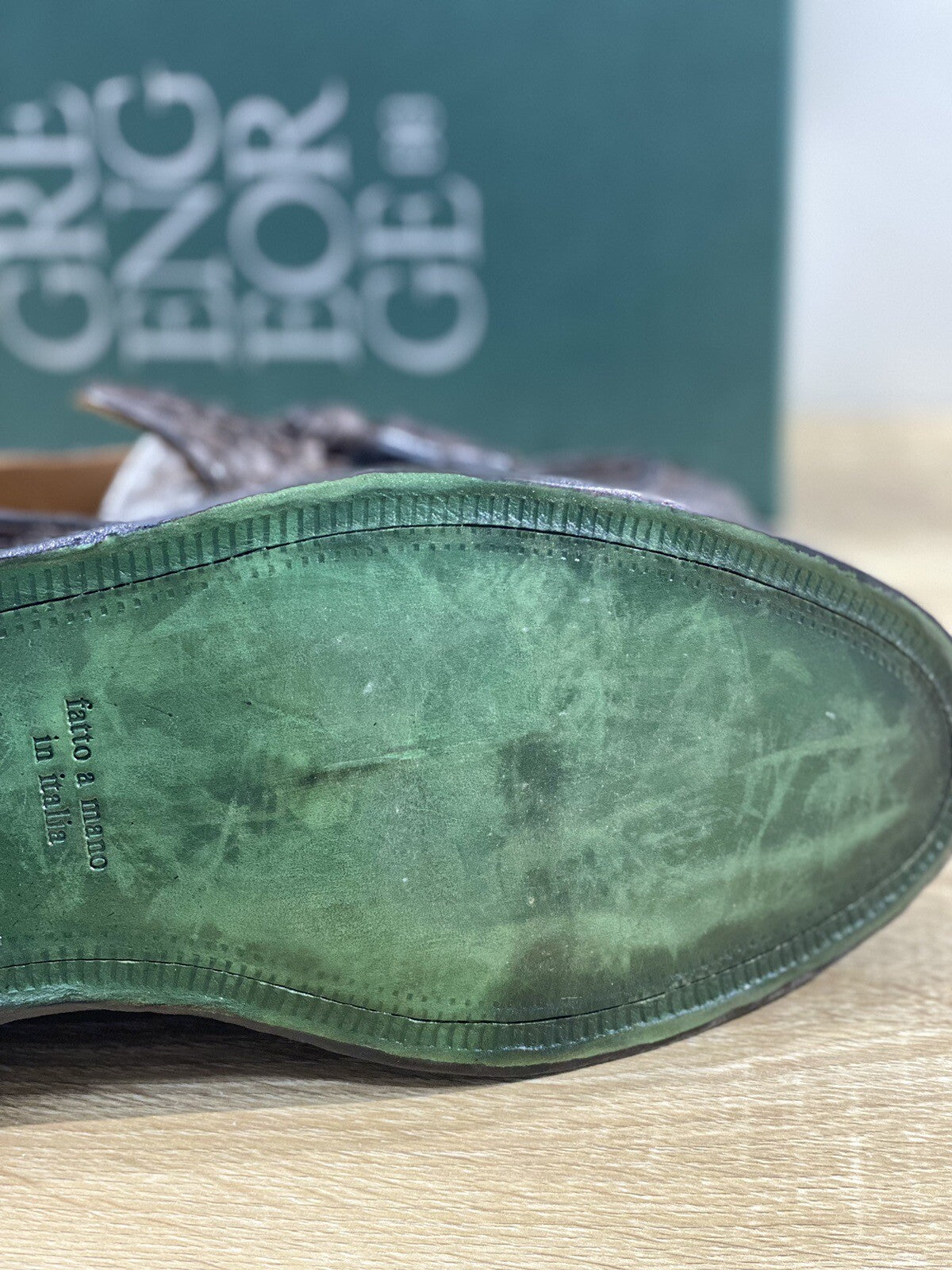 Green George Mocassino Uomo Intrecciato Nappine Luxury 43.5
