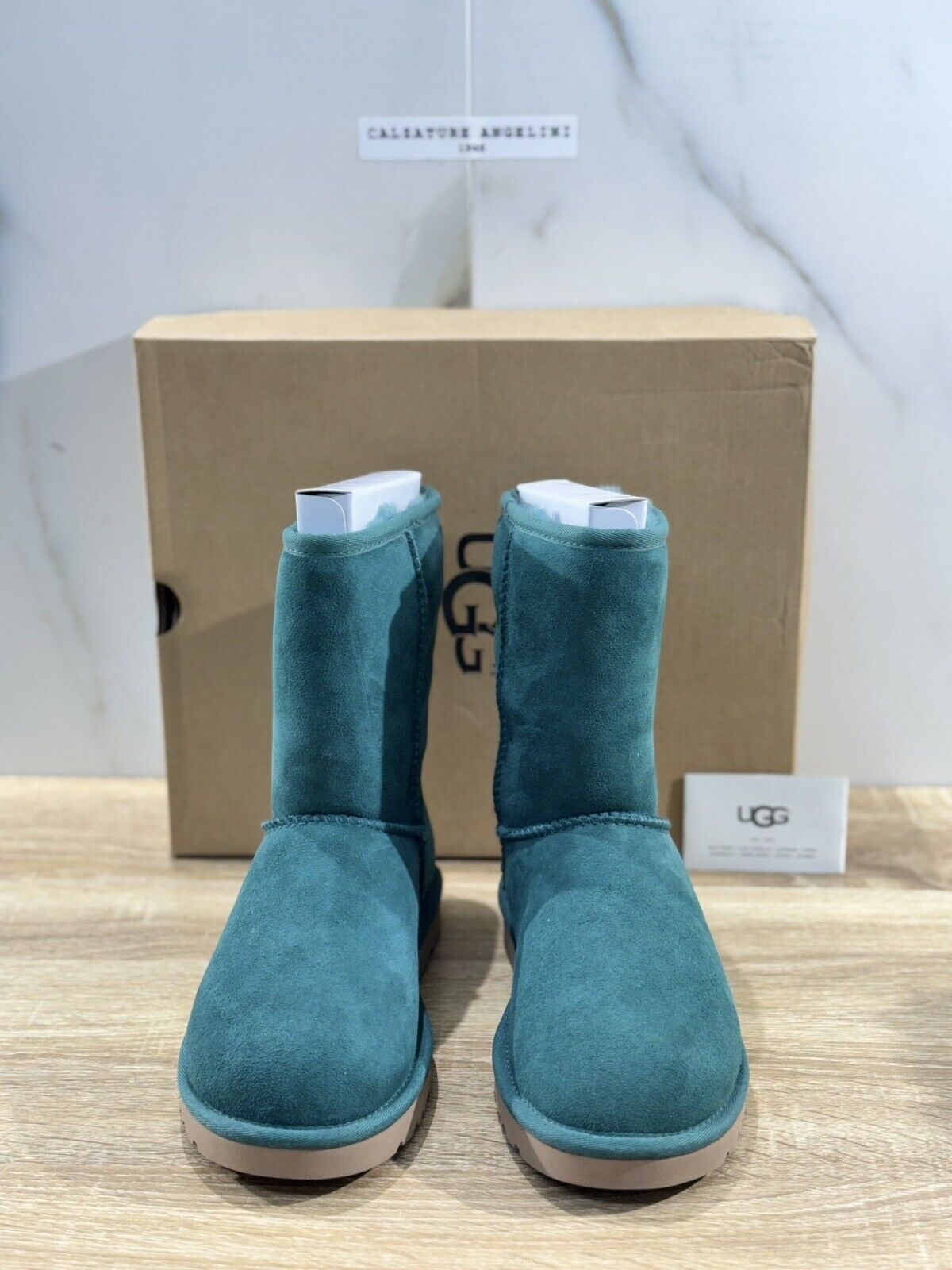 Ugg W classic Short Verde   stivaletto Donna   suede 37