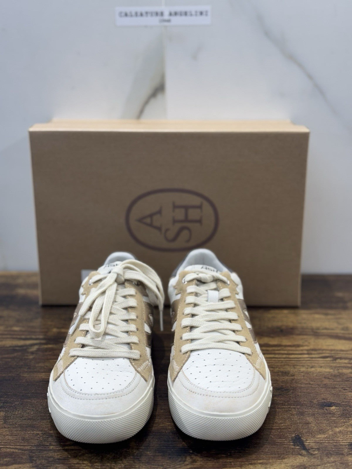 Ash Moonlight  Sneaker Pelle Beige  Casual Ash Scarpa Donna 40