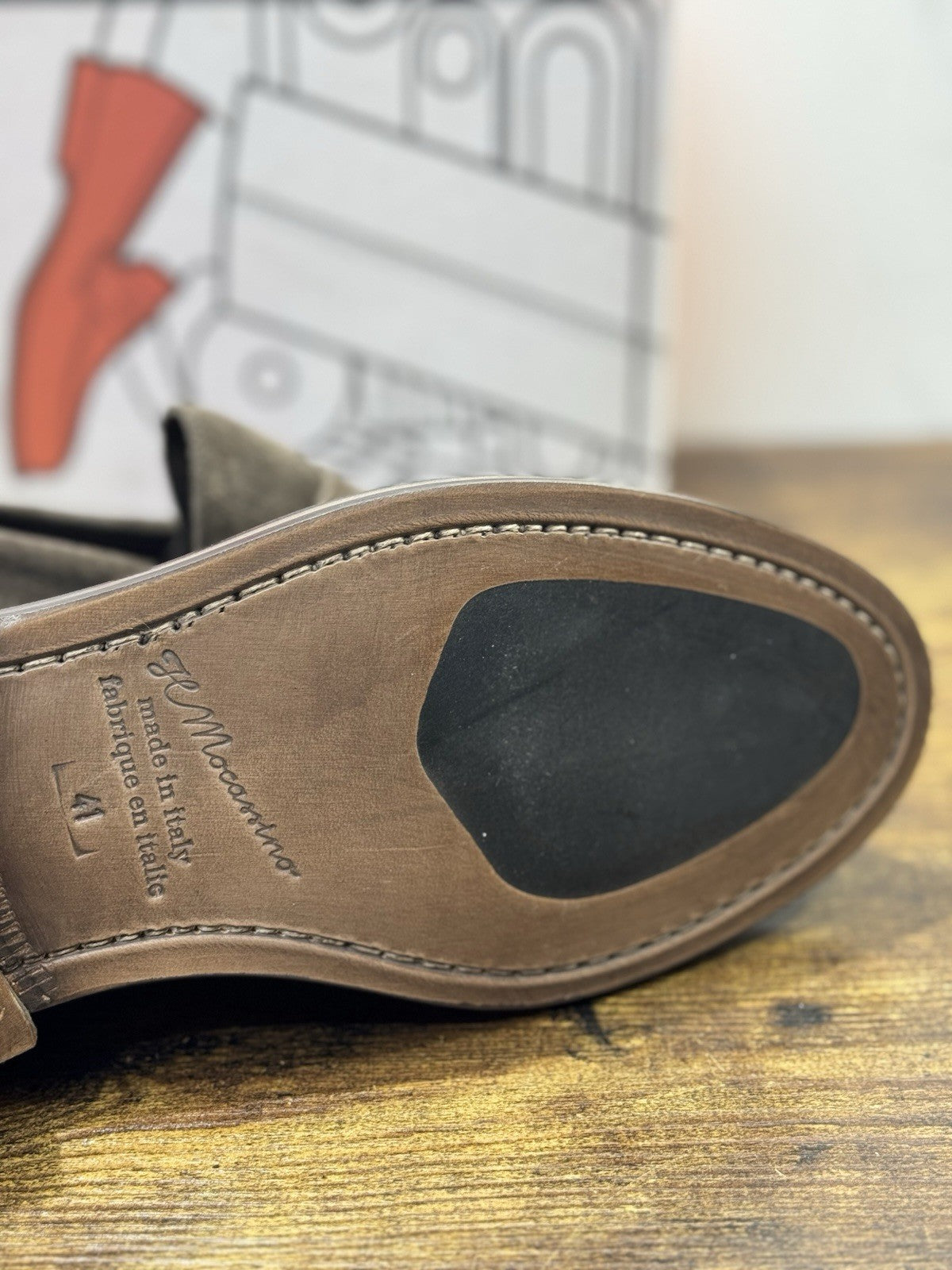 Il Mocassino Suede Testa Moro Casual Scarpa Uomo Fatta A Mano 41