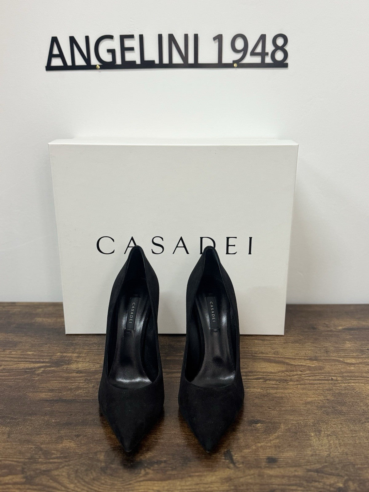 Casadei Decollete’ Icon Suede Nero Blade Casadei Donna 40