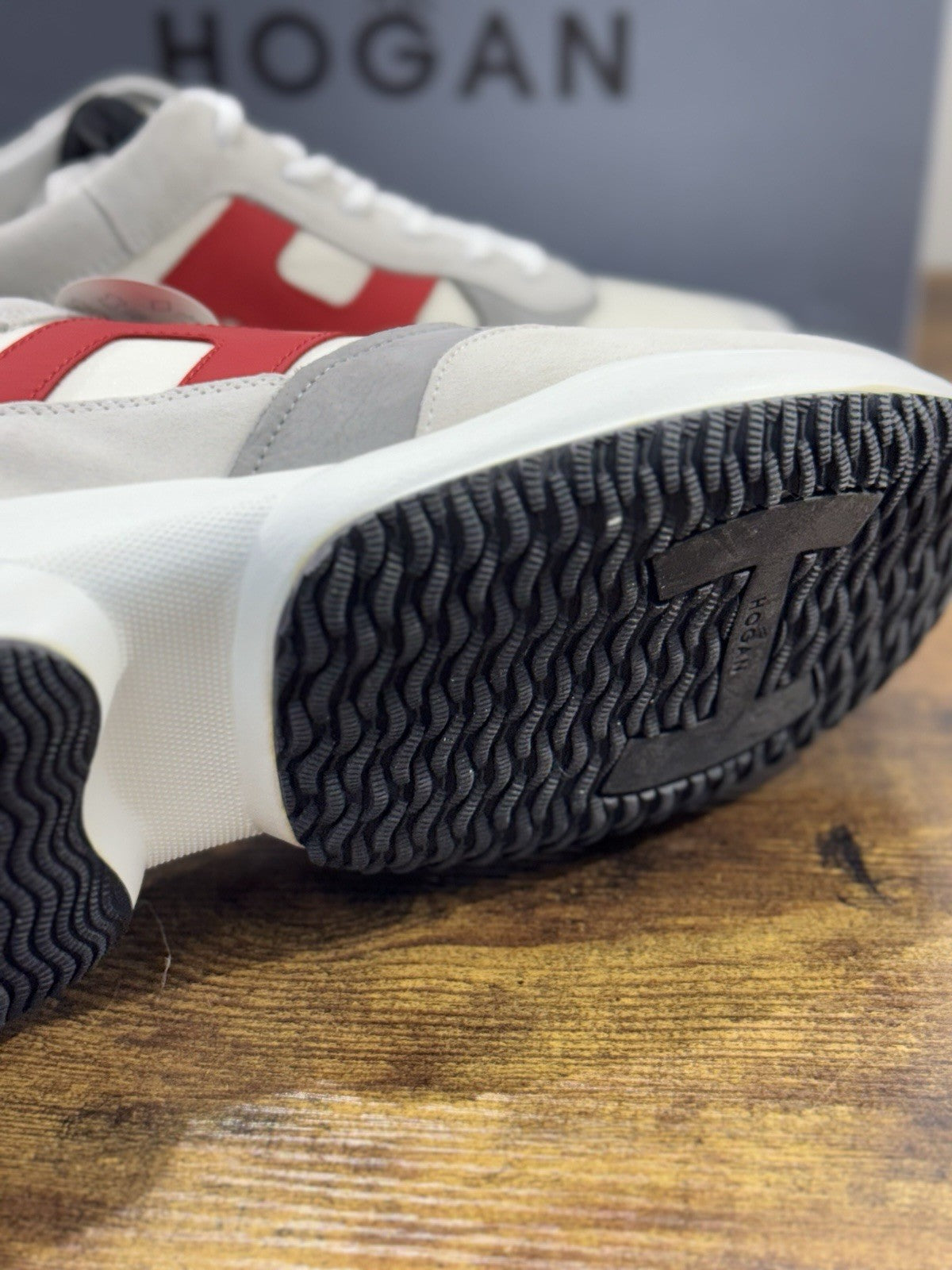 Hogan Interaction Allocciato Suede Bianco Memory Foam Hogan 42.5