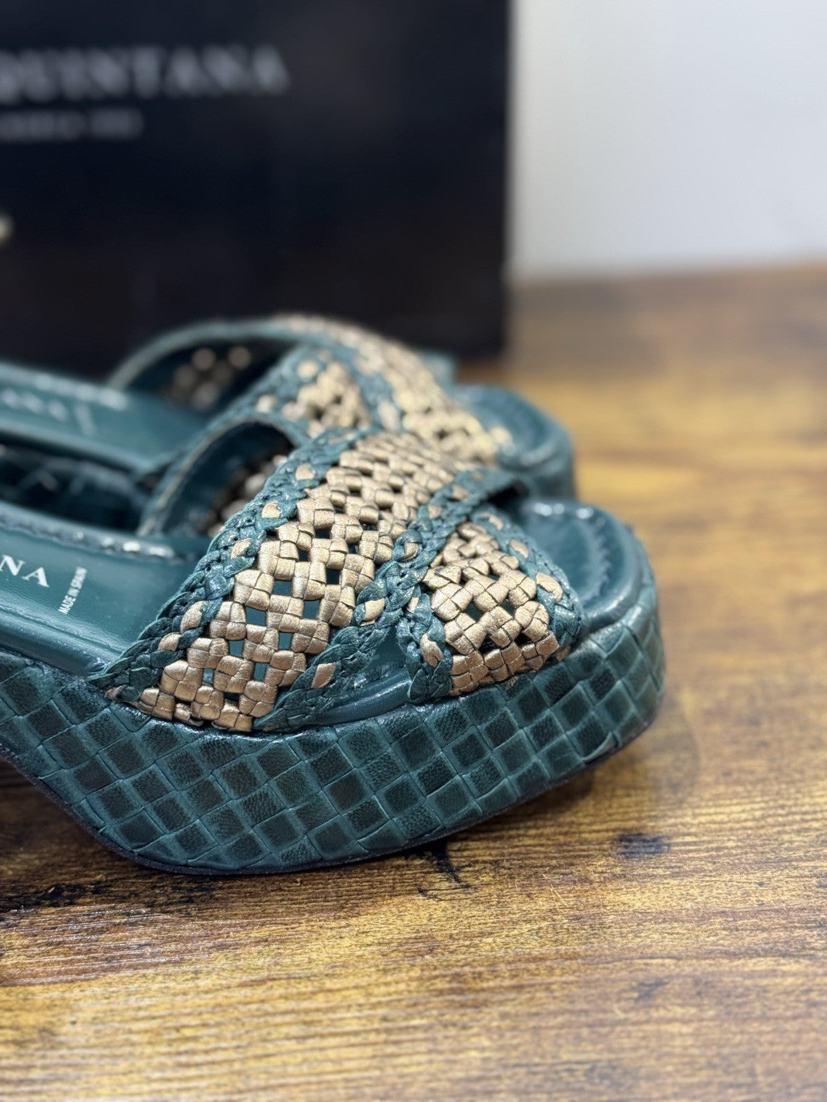 Pons Quintana Sandalo Pelle Blu Petrolio  Casual Pons Quintana Donna 38