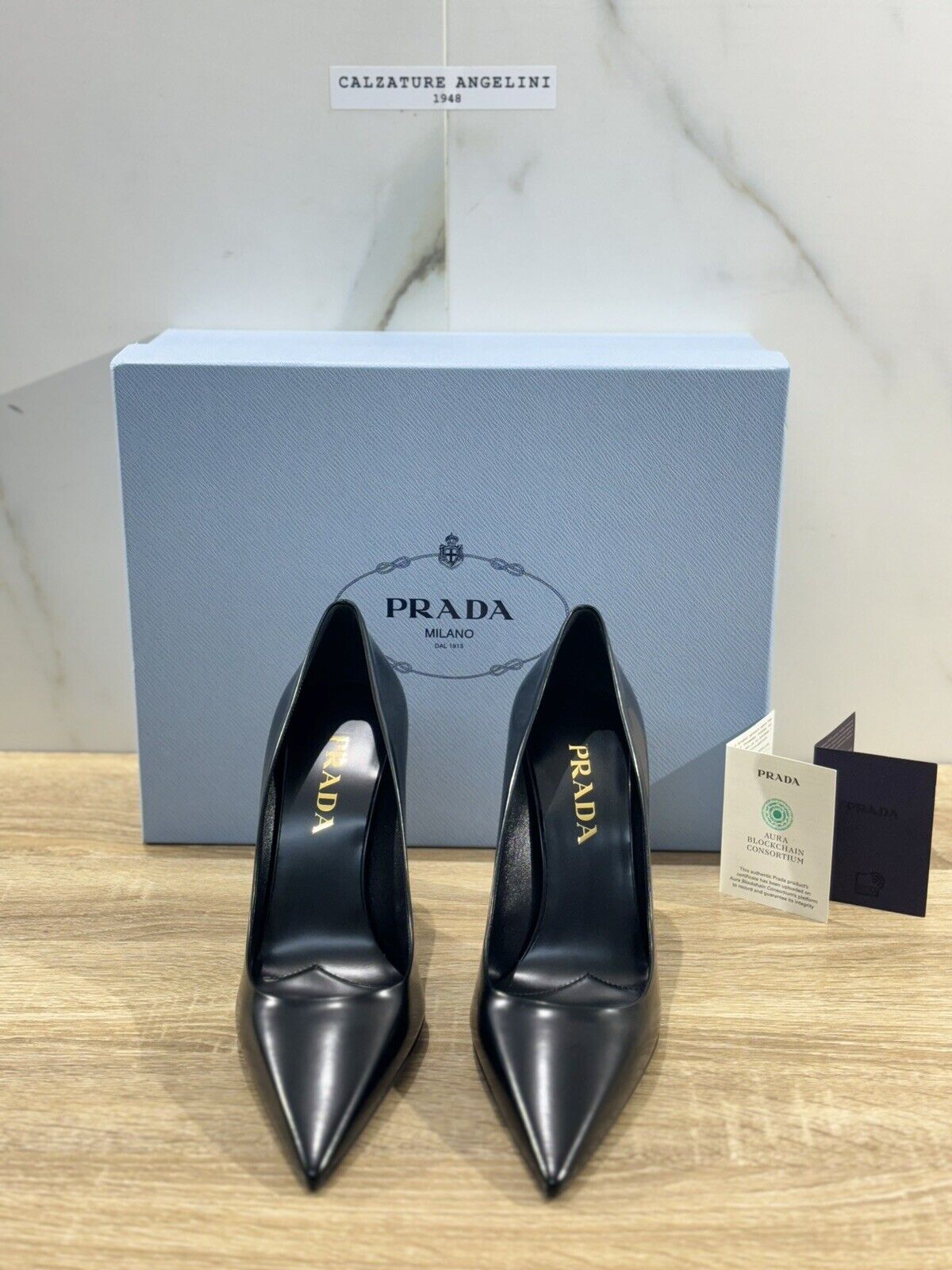 Prada Decollete’ Pumps Pelle Nera Luxury Prada Woman Pumps Nero 36