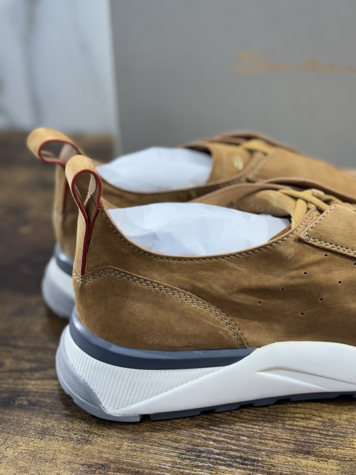 Santoni Innova Sneaker Light Beige  Pelle Casual Men Shoes Santoni Innova 9