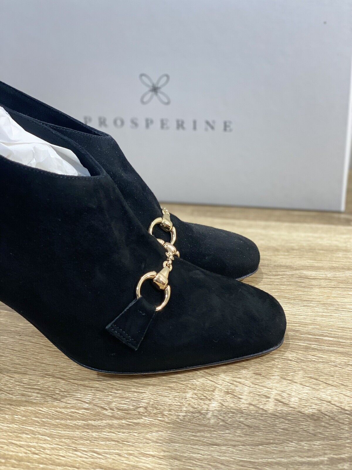 Prosperine Stivaletto donna 8131 suede Nero  handamde in italy 40