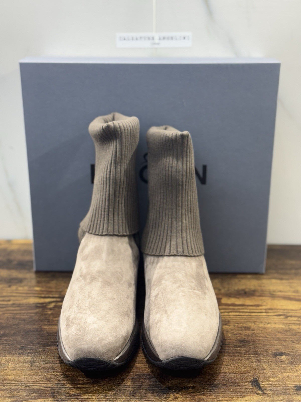 Hogan Interactive Stivaletto Lana Suede Palude          Casual Hogan Donna 40