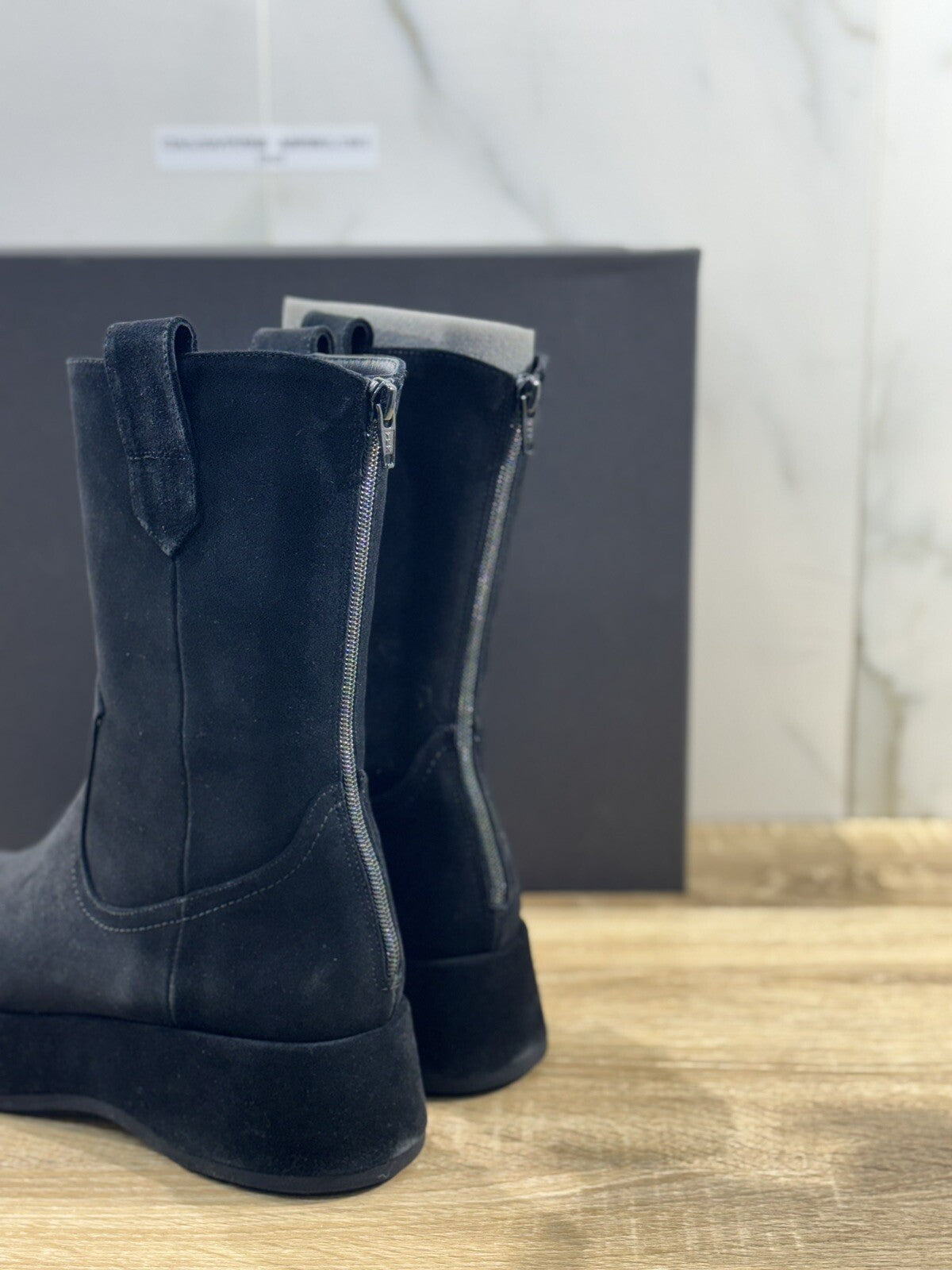 Paloma Barcelo’ Stivaletto Ander    Donna Pelle Suede  Nero Zeppa  41