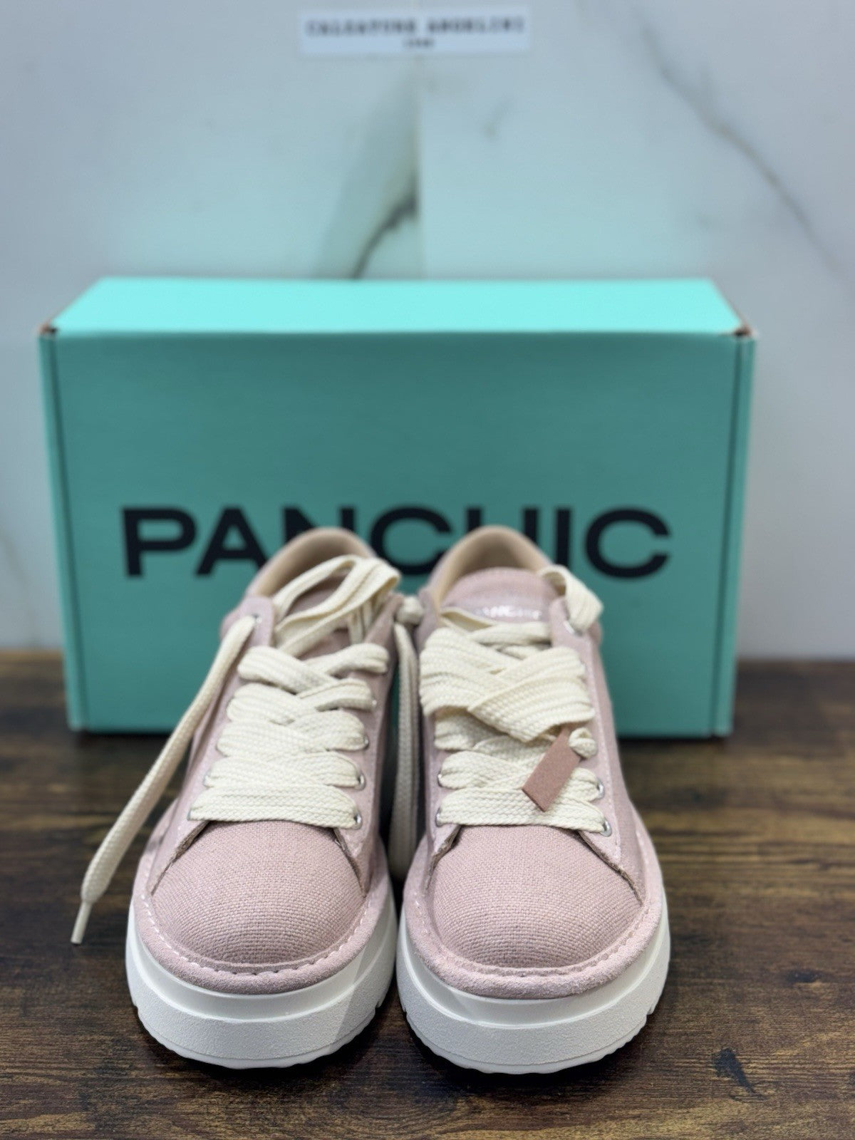 Panchic Sneaker Pelle  Donna Linen Pink   Casual Panchic 37