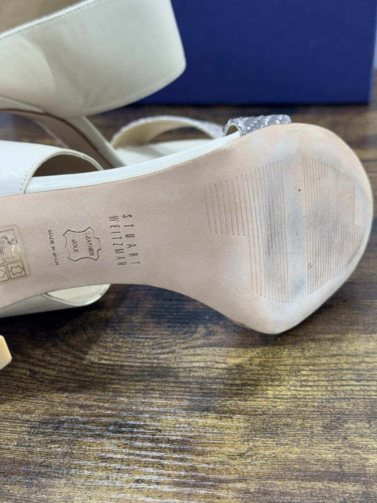 stuart weitzman Sandalo Myslide   Pelle Beige   Luxury Woman  Donna 38.5