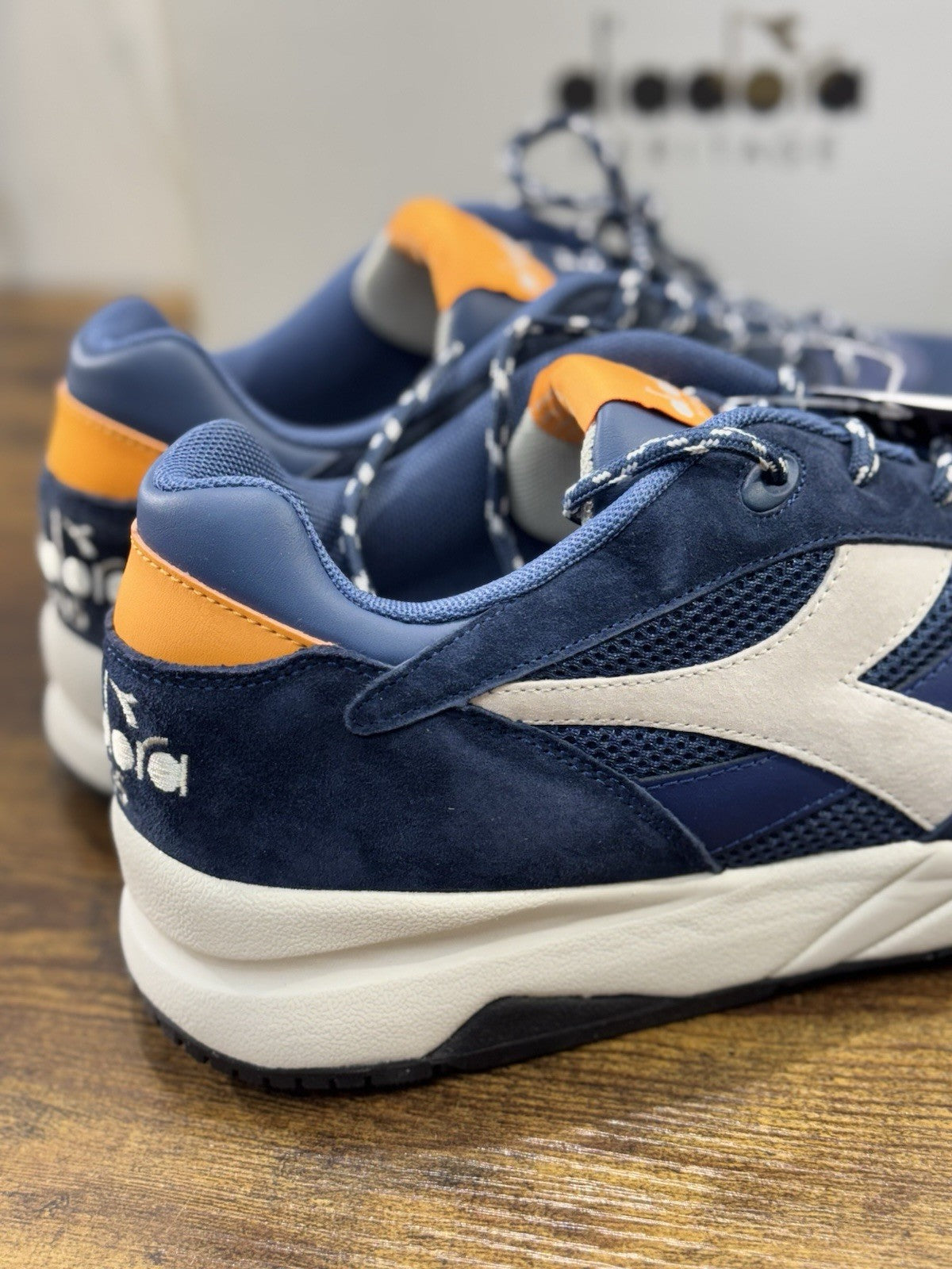 diadora heritage Sneaker Eclipse Premium Made In Italy Suede Blu Uomo 45