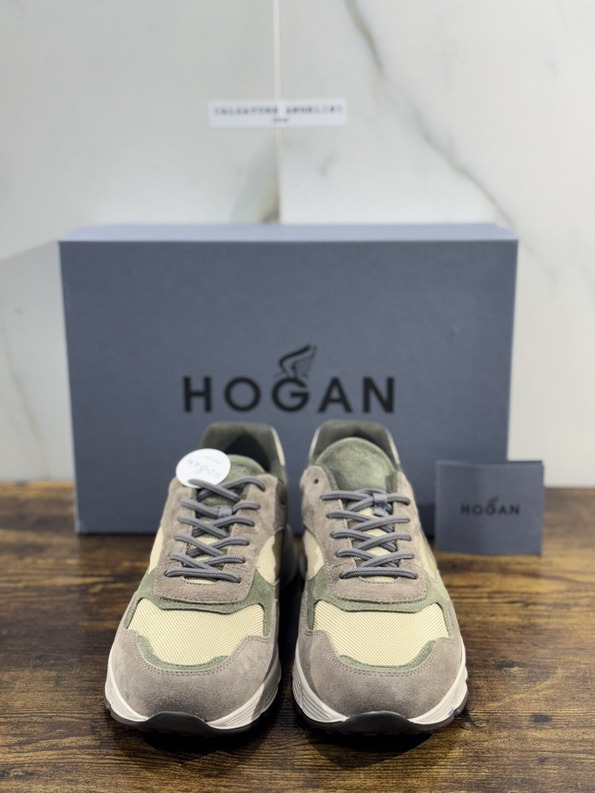 Hogan Hyper light  sneaker Pelle Verdone memory foam Luxury Hogan Men Shoes 40