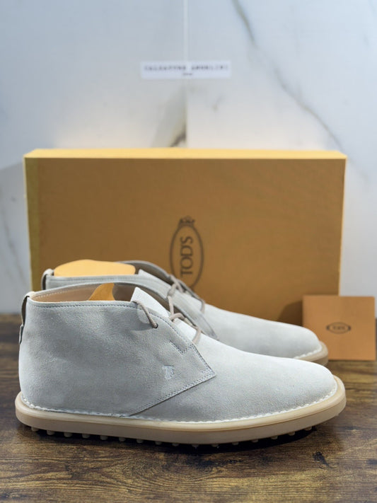 Tod’s Polacchino Uomo Icon Sport Casual Luxury Tod’s Men Shoe Suede Grey 42