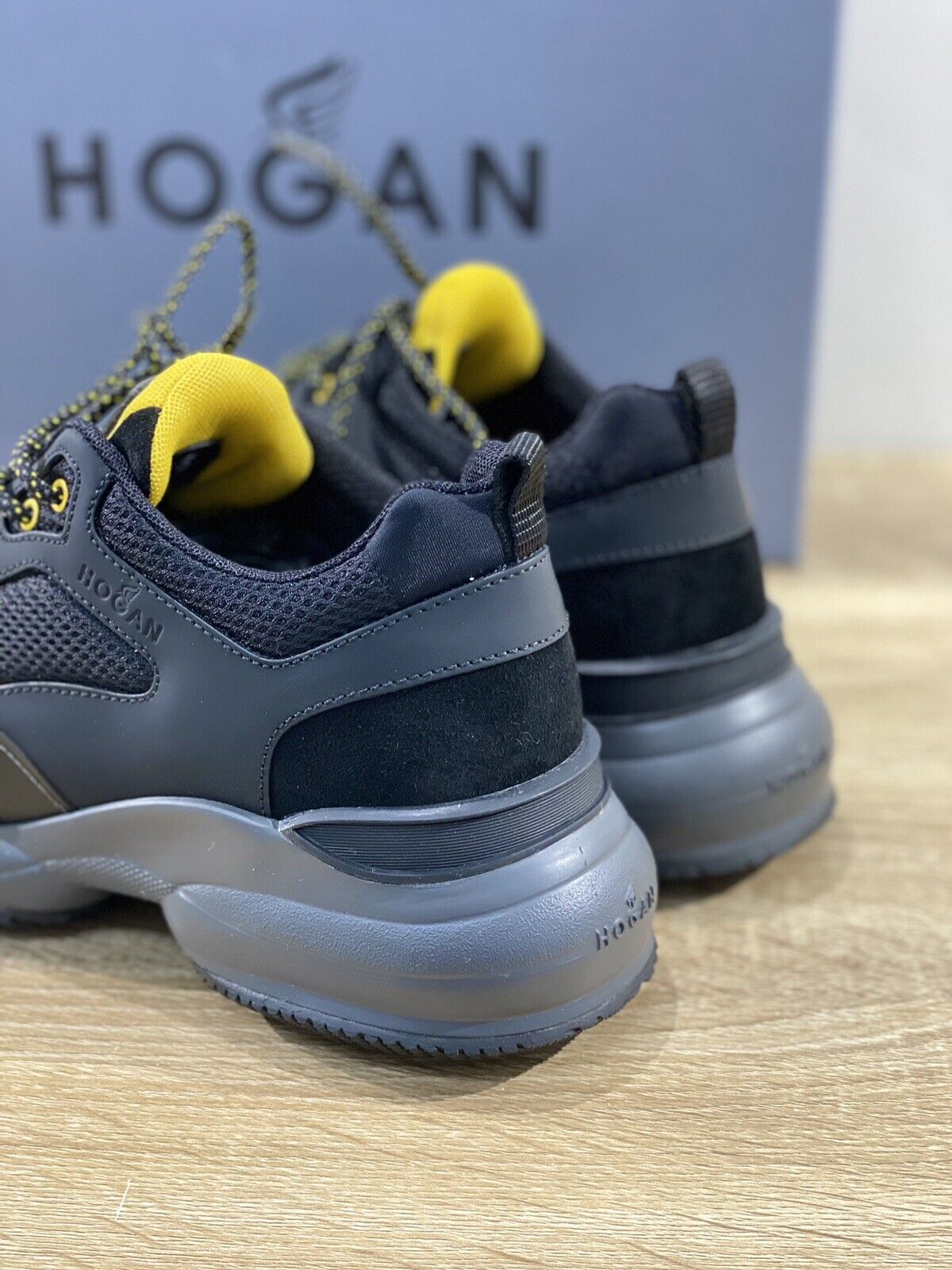 Hogan Interaction uomo sneaker Nero casual hogan men shoes 40