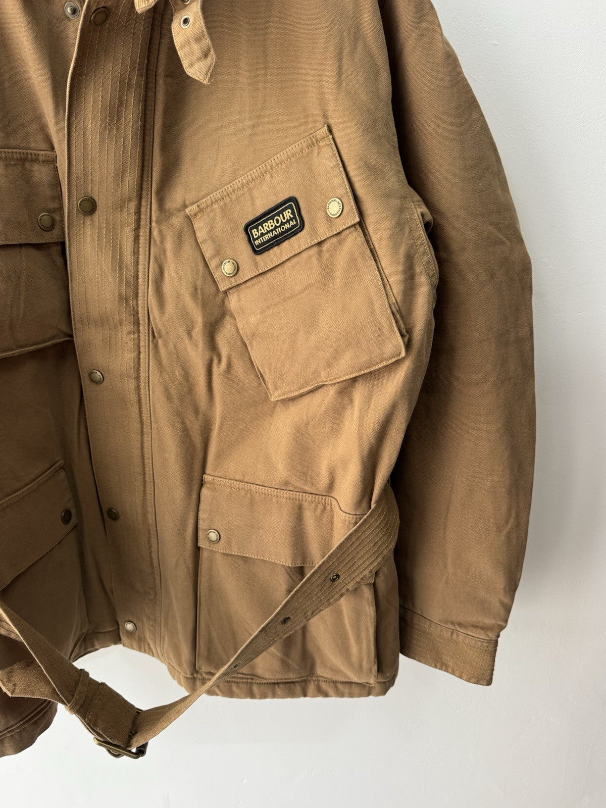 BARBOUR INTERNATIONAL WASHED CASUAL A7 JACKET SANDSTONE Uomo S