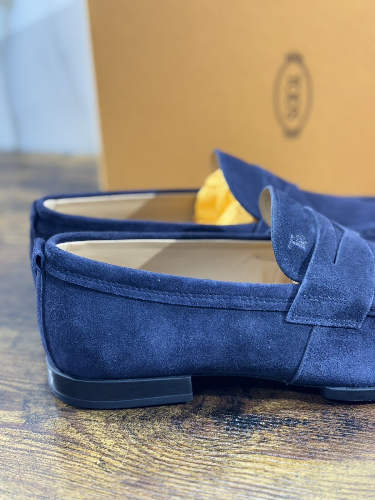 Tod’s Mocassino Uomo Icon Gomma  Suede Blu   Luxury Tod’s 41