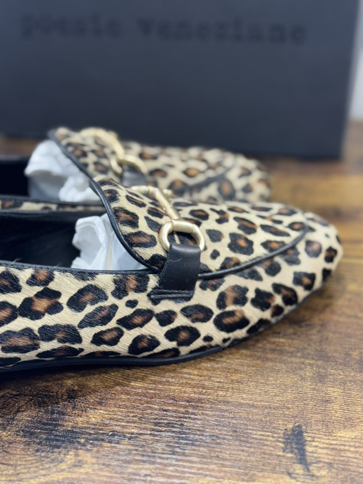 Poesie Veneziane Mocassino Donna Leopard Casual Loafer 38