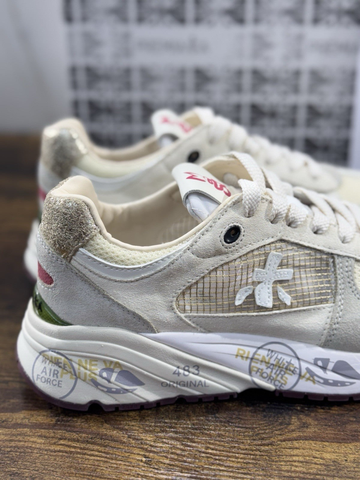 Premiata Mase Sneaker Pelle Beige  Casual Premiata Scarpa Donna 41