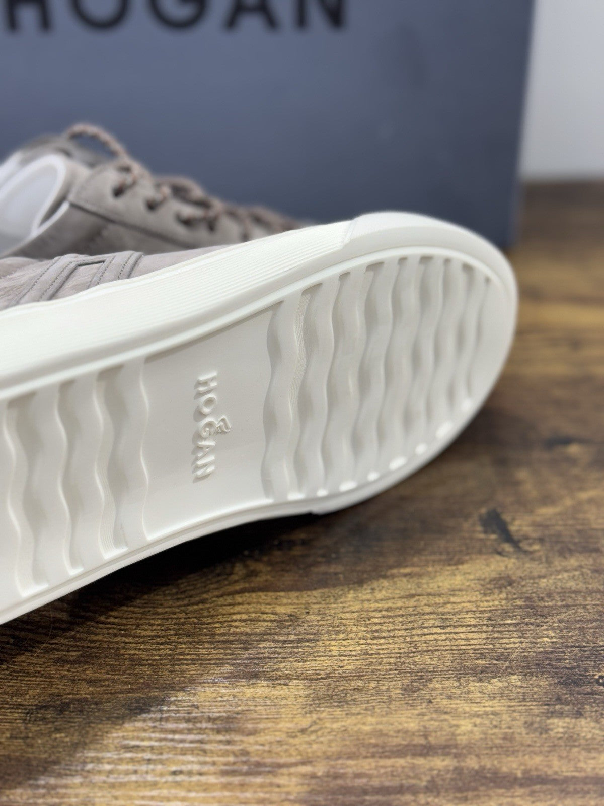 Hogan H365 Sneaker Pelle Grey Nabuk  Casual Hogan Uomo 40