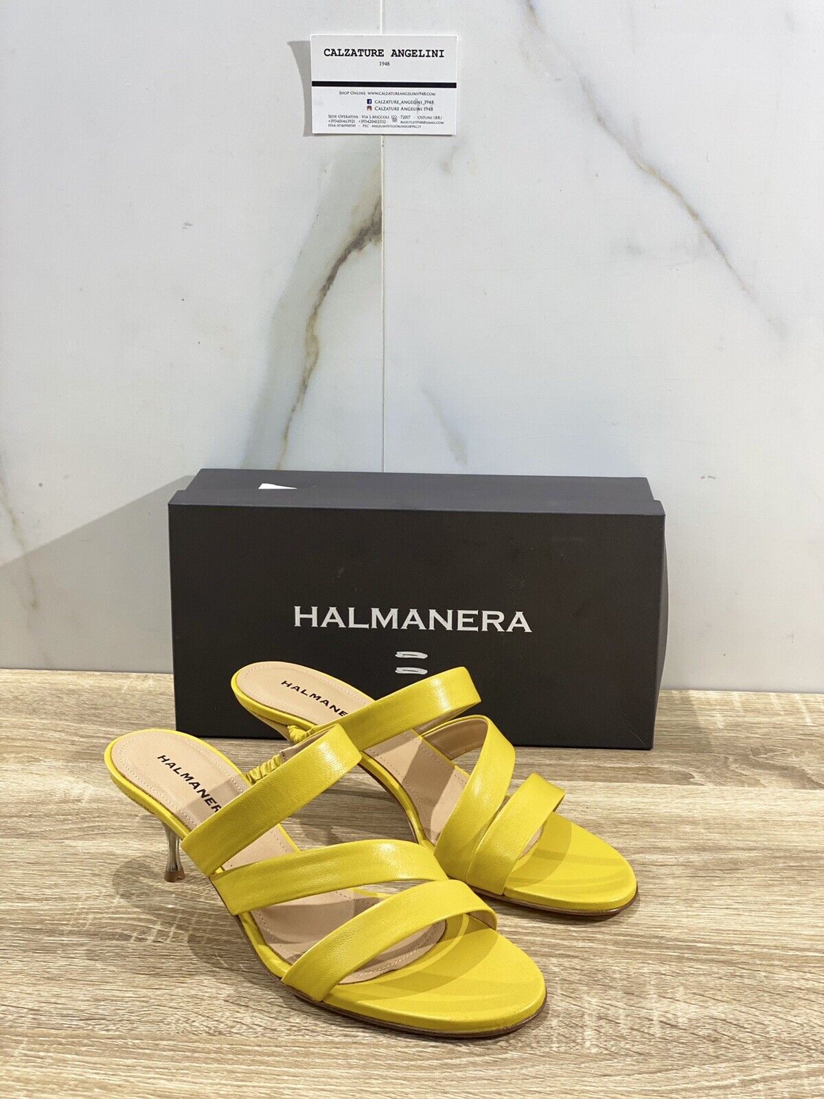 Halmanera Sandalo donna in pelle Giallo Zara 02 luxury sandal 36