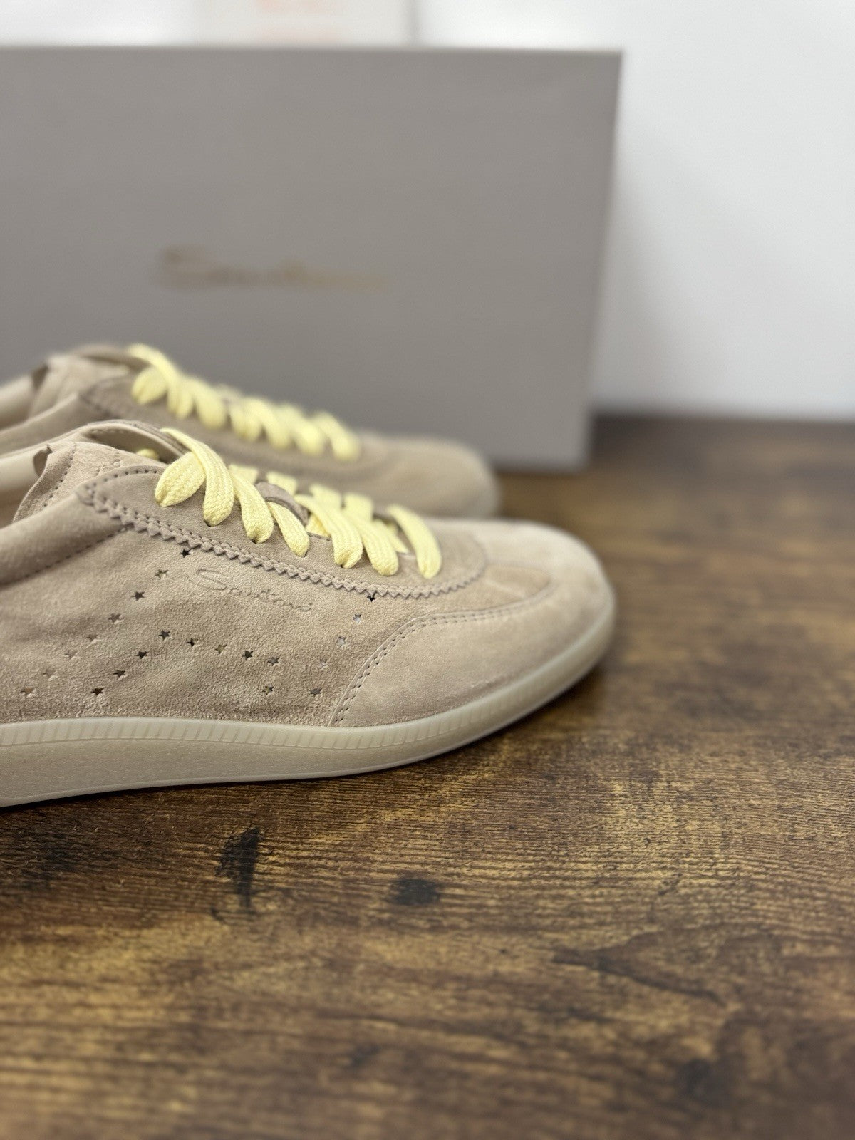 Santoni Sneaker Icon Pelle Beige   Casual Scarpa Santoni 39