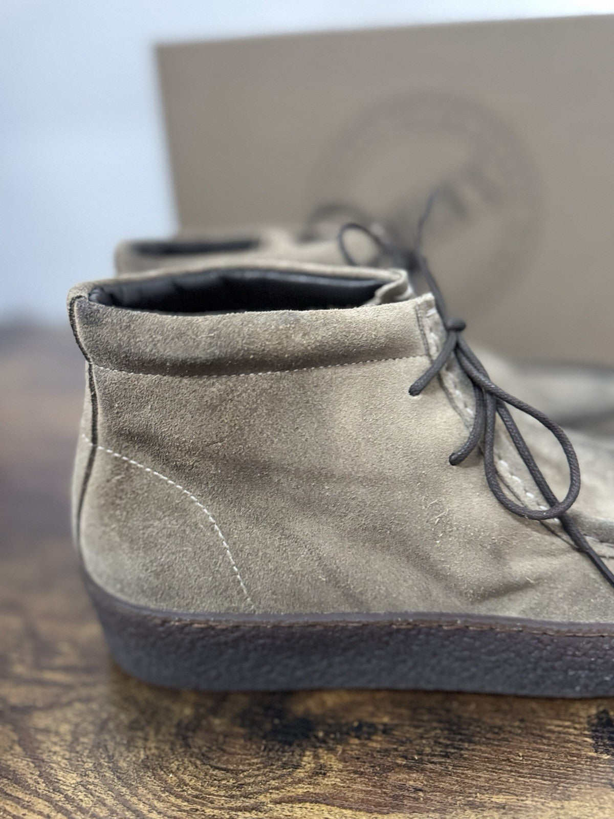 Pawelk’s Polacchino  Suede Taupe  Casual Boot Uomo 39