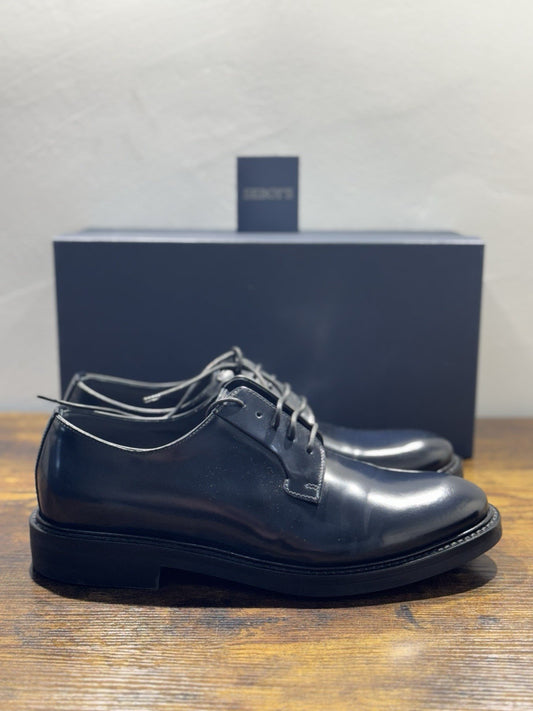 Seboy’s Derby  Pelle Blu Fondo Gomma Made In Italy Uomo 41