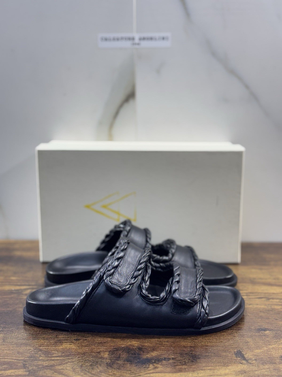 Elena Iachi Ciabatta Donna Pelle Nero  Casual Sandal Donna 38