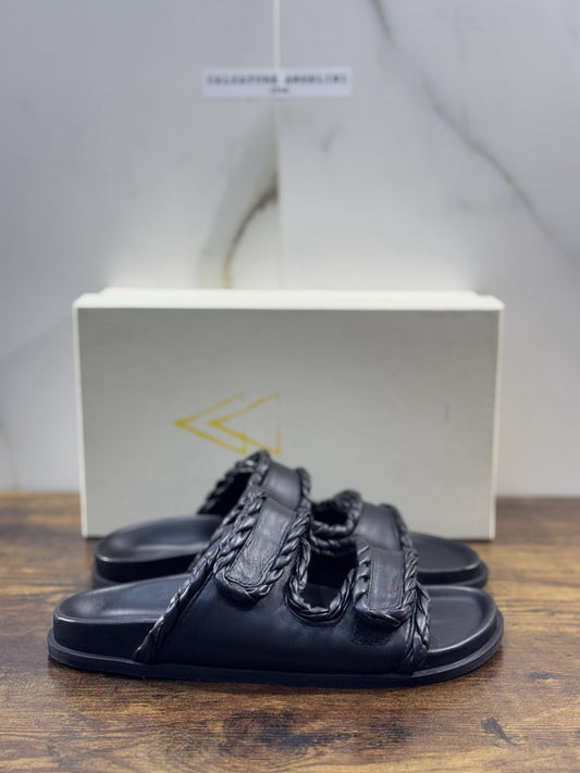 Elena Iachi Ciabatta Donna Pelle Nero  Casual Sandal Donna 38