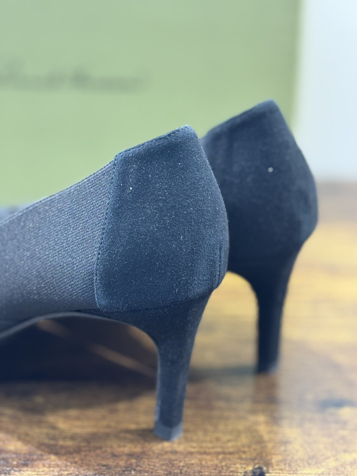 Daniele Ancarani Décolleté Donna Suede Nero Con Tacco 38.5