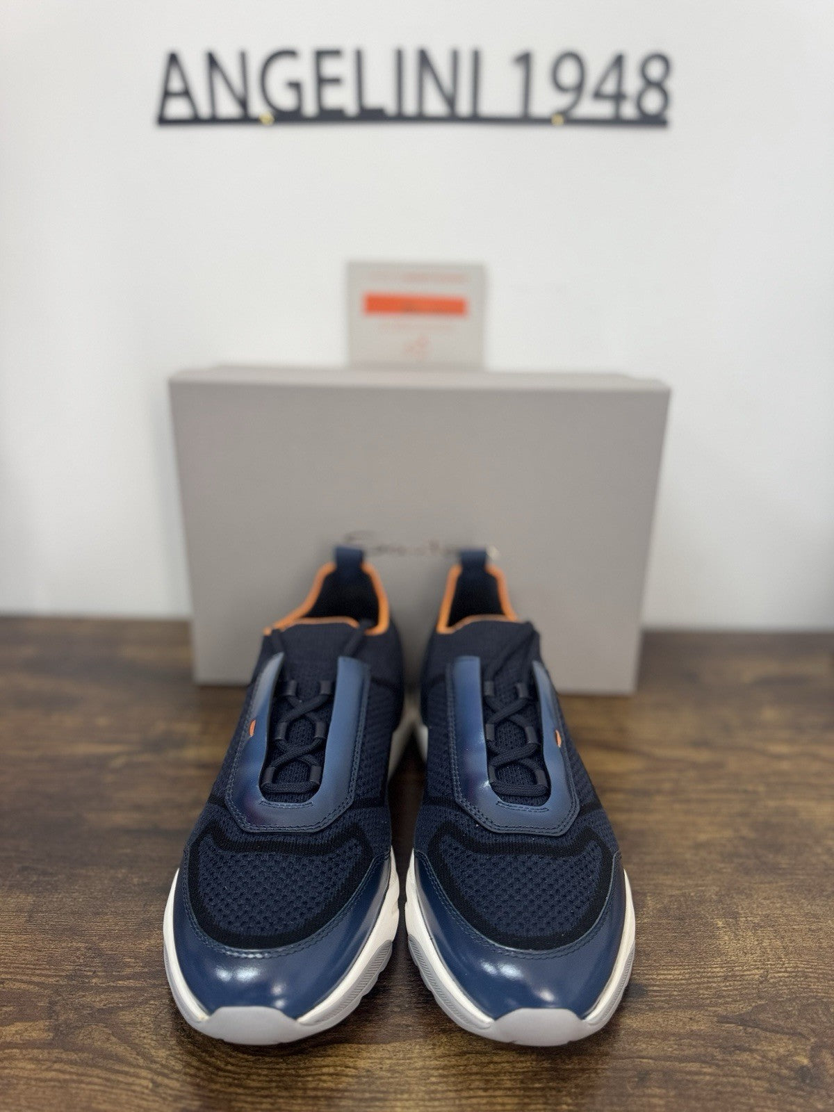 Santoni Innova Sneaker Pelle E Tessuto    Casual Luxury Santoni Scarpa Uomo 41