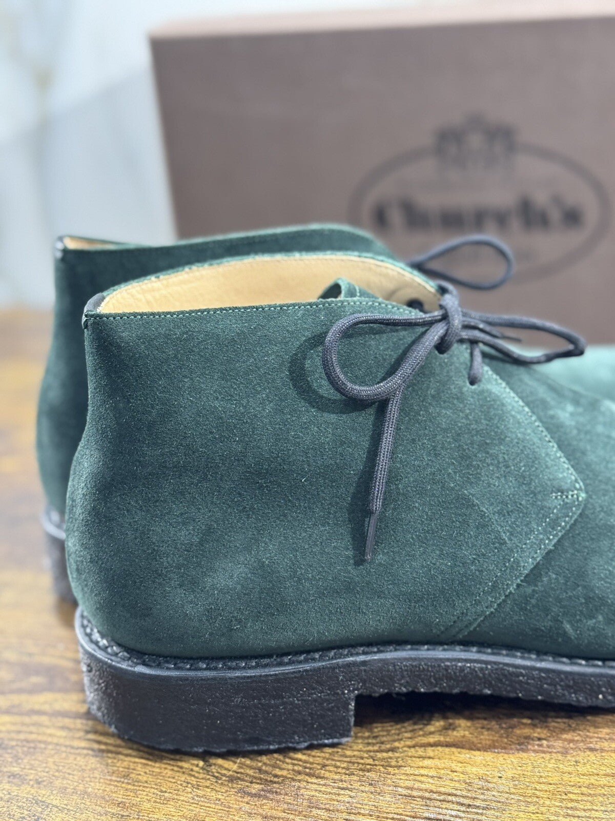 Church’s Stivale chukka Church's Ryder 81 in camoscio Forest Green Luxury 42