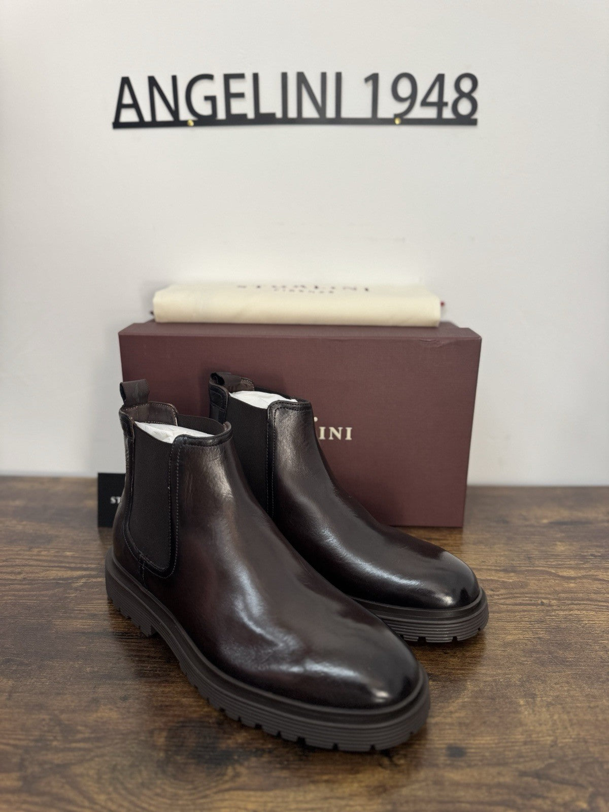 Sturlini Chelsea Boot Pelle Marrone Casual Ultra Flex Uomo 41