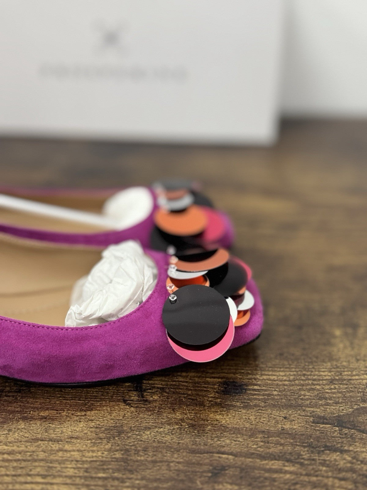 Prosperine Ballerina  Suede Magenta Flat  Scarpa Donna 35