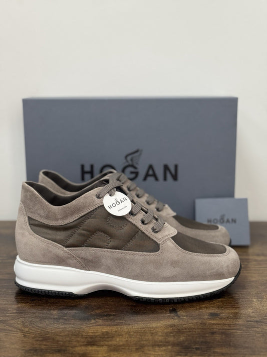 Hogan Interactive Icon Pelle Suede Tortora   Casual Sneaker Hogan Uomo 41.5