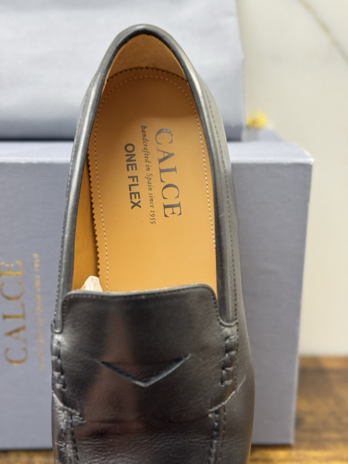 Calce Scarpa Uomo Mocassino Pelle Nera One Flex   Top Quality Uomo 44