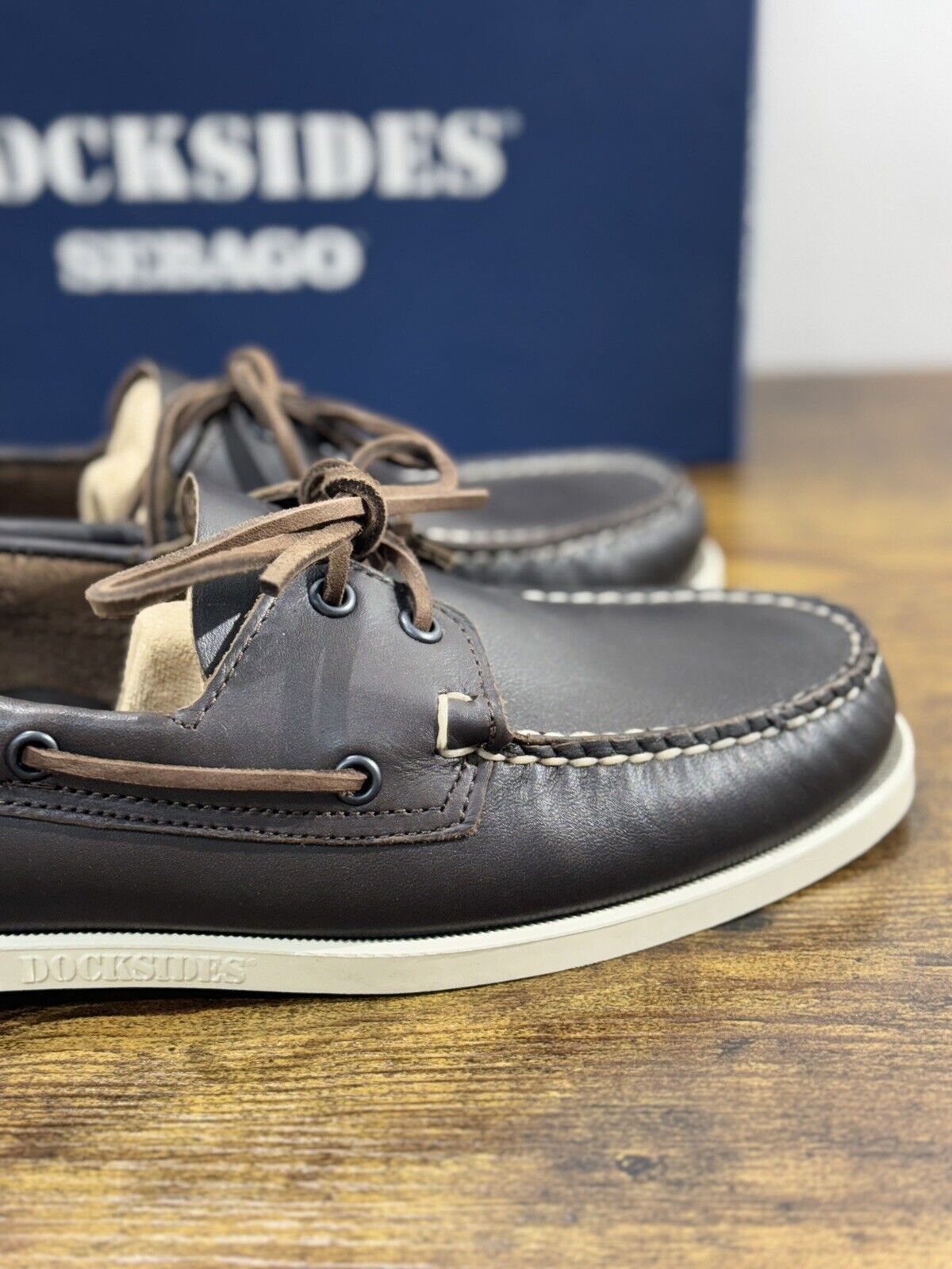 Sebago Docksides Portland  Dark Brown Scarpa Da Barca Uomo Sebago 48