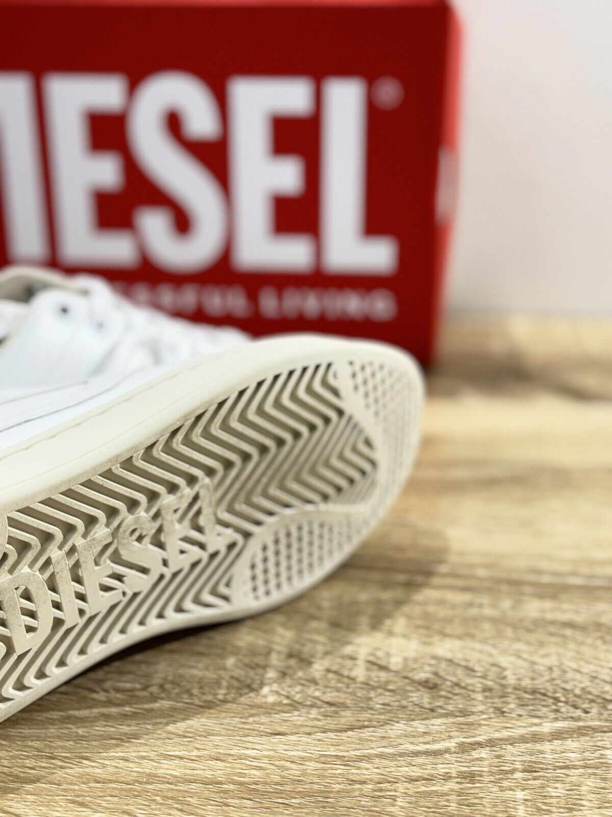 Diesel Sneaker Donna Athens Low E  Casual Pelle Bianca  Extra Light 40