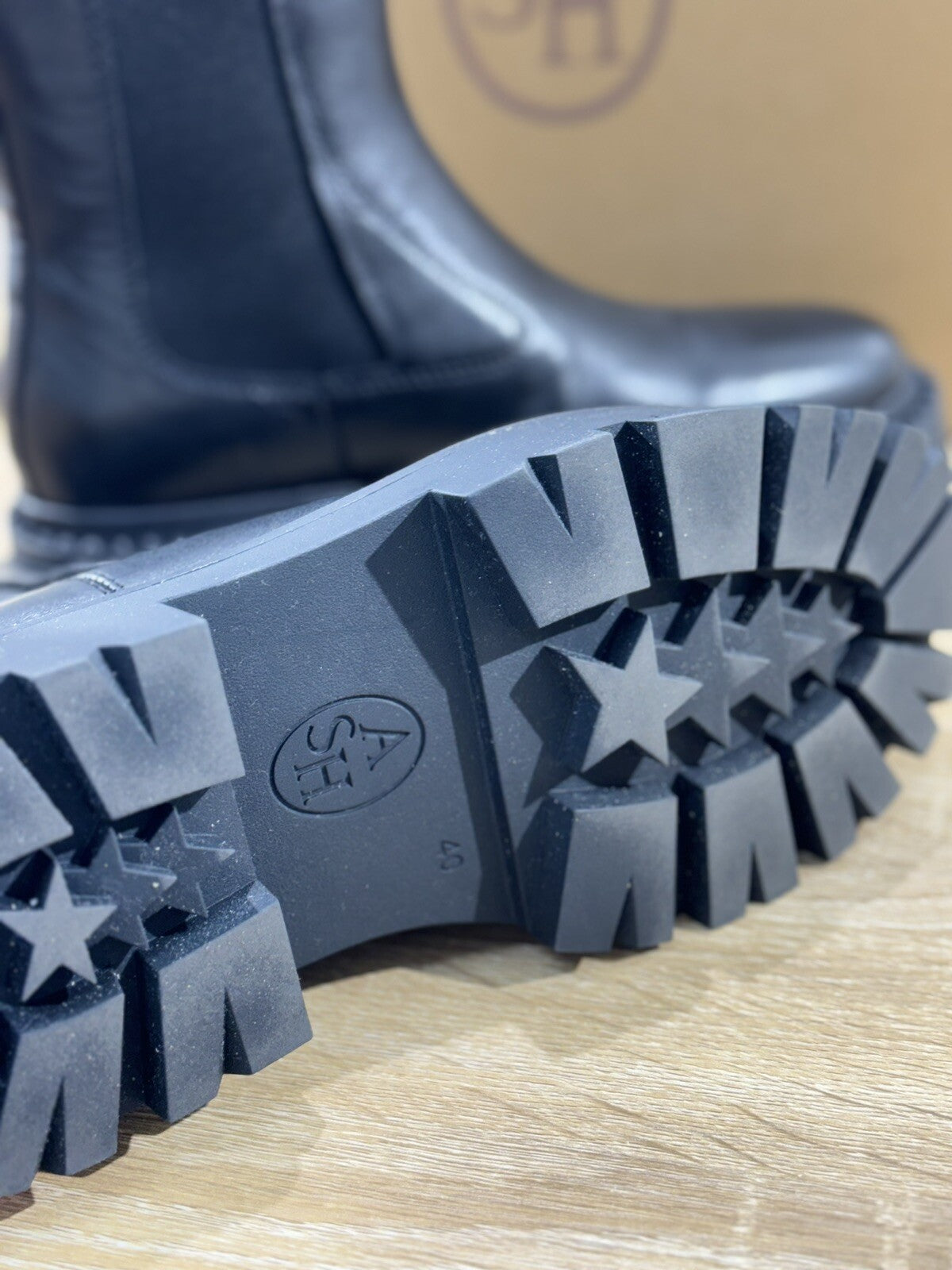 Ash Genesis Stud Combat Boot Donna Pelle Nero Casual Boot Ash 40